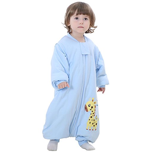 Baby Toddler Boys Soft Thickness 100% Cotton Split Wearable Blanket