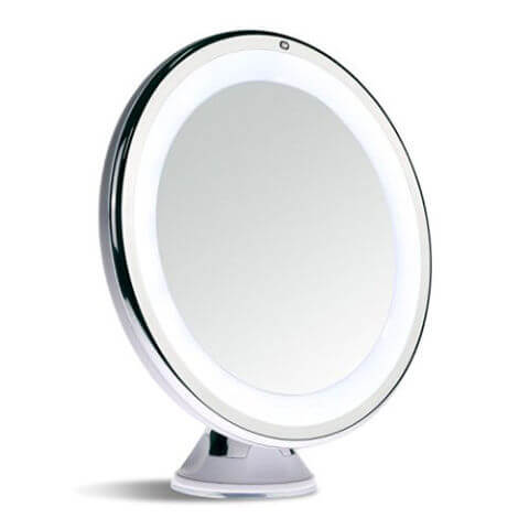 Sanheshun 7X Magnifying Lighted Travel Makeup Mirror