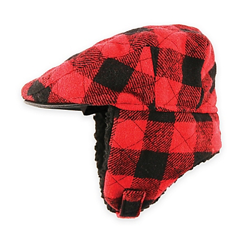 Rising Star Newborn Buffalo Trapper Hat in Red Plaid