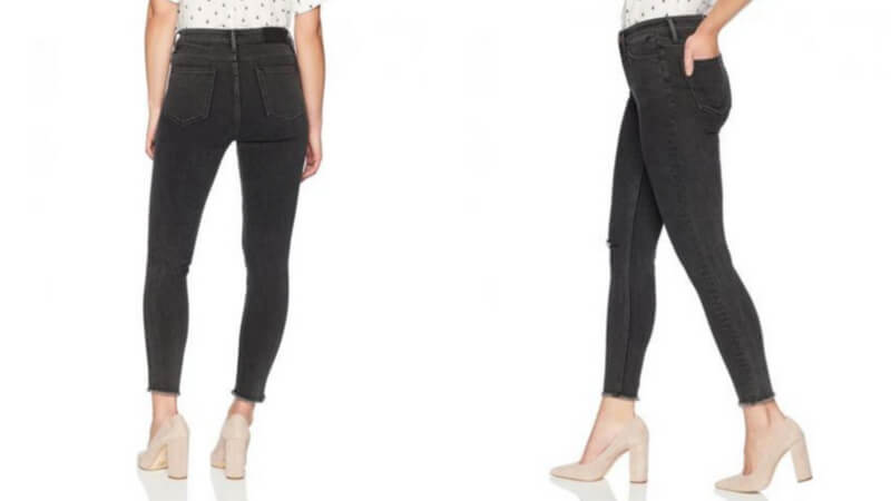 Denim Bloom Women's High Rise Super Skinny Grey Power Stretch Jeans
